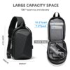 Sac antivol à bandoulière multifonction Anti-vol imperméable pour homme