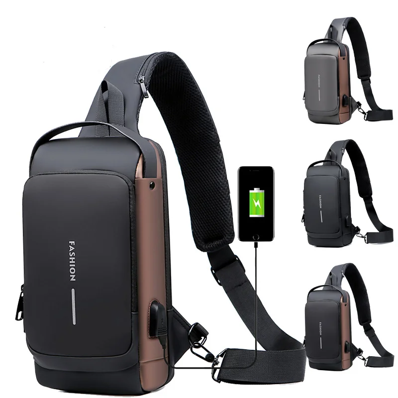 Sac antivol à bandoulière étanche USB pour hommes, - Bandoulière Sac chez corse-securite.fr