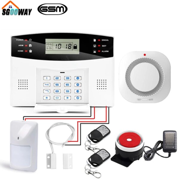 alarme – système d'alarme de sécurité domestique filaire sans fil, gsm
