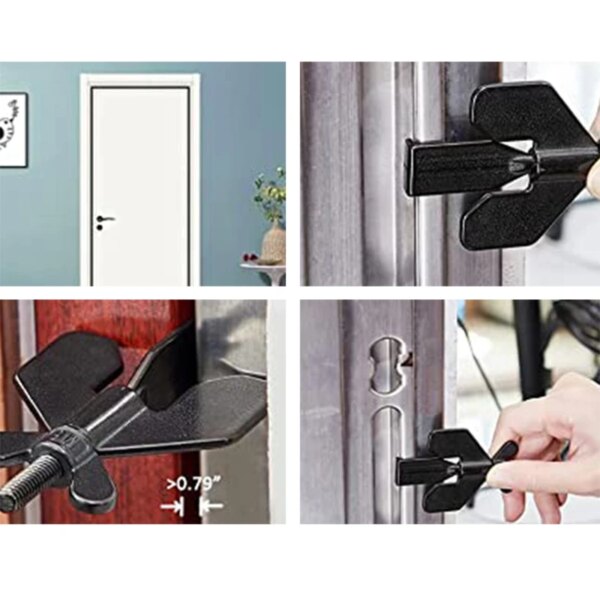 Serrure porte d'hôtel Portable, auto-défense, arrêt de porte de voyage