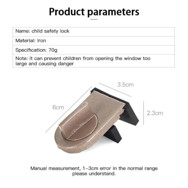 serrure porte Verrou de sécurité pour porte coulissante et fenêtre