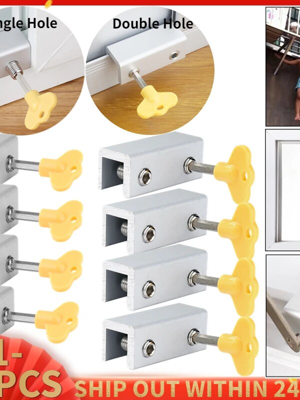 6022-cf9e1a.jpg serrure porte Verrou de sécurité pour fenêtre, limite de verrouillage pour porte coulissante