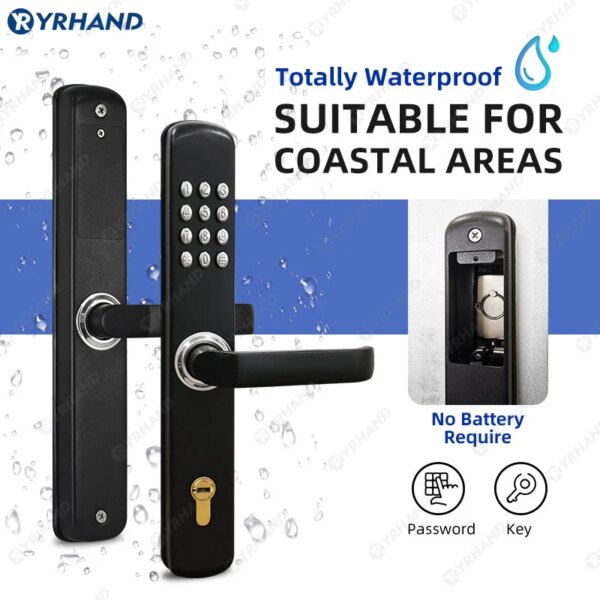 serrure porte Verrou mécanique en acier inoxydable