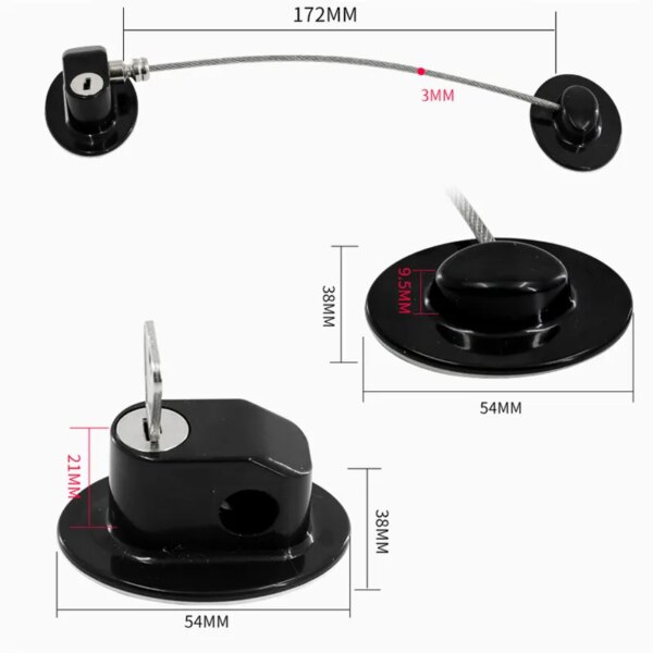 6357-903b27.jpg serrure porte de Sécurité de Porte de Réfrigérateur pour Enfant, Fenêtre à Domicile