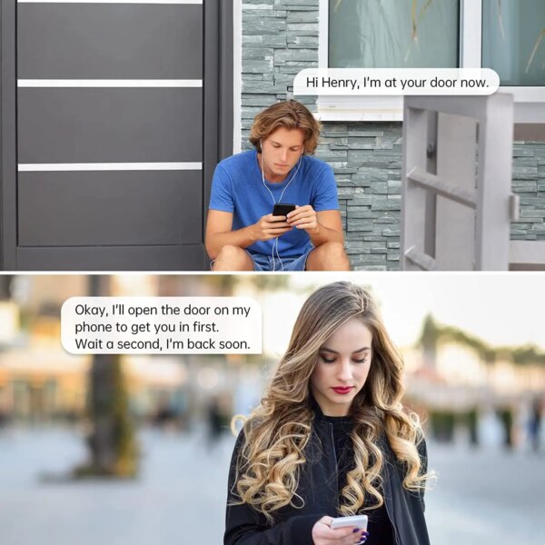 serrure porte intelligentes pour porte d'entrée, avec passerelle G2