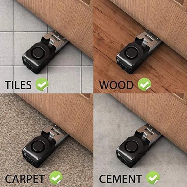 6687-c57488.jpg serrure porte Arrêt de porte sans fil 125db, capteur de vibrations