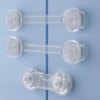 serrure porte 3/5 pièces serrure d'armoire pour bébé, sangle de verrouillage de tiroir