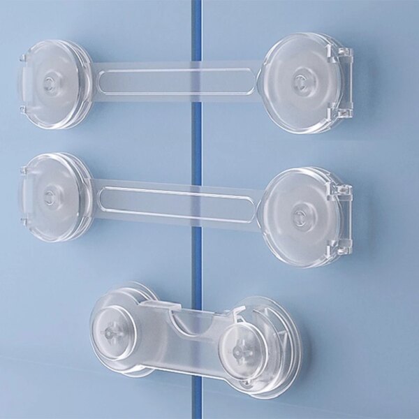 serrure porte 3/5 pièces serrure d'armoire pour bébé, sangle de verrouillage de tiroir