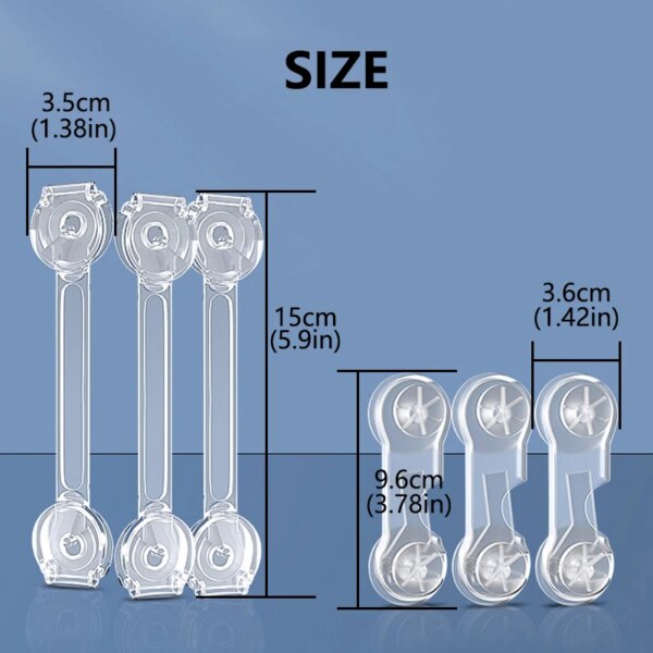 serrure porte 3/5 pièces serrure d'armoire pour bébé, sangle de verrouillage de tiroir