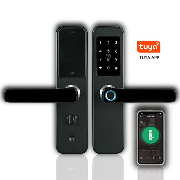 6732-46e7ef.jpg serrure porte intelligente Bluetooth, avec lecteur de carte NFC