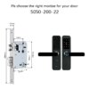 6742-c45bab.jpg serrure porte intelligente Bluetooth, avec lecteur de carte NFC