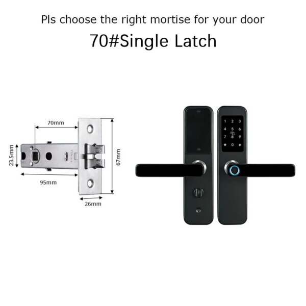 6764-19bbba.jpg serrure porte intelligente Bluetooth, avec lecteur de carte NFC