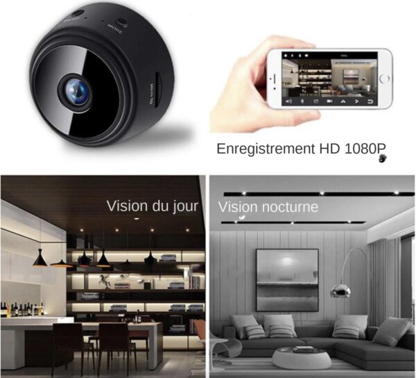 6937-51003e.jpg Mini caméra de Surveillance A9 WiFi sans fil, dispositif de sécurité à distance, pour maison connectée