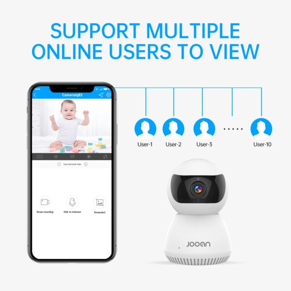 6978-fcd6e5.jpg Jooan 1080P caméra IP sans fil 2.4G Wifi bébé moniteur maison caméra de Surveillance intérieure détection de mouvement CCTV sécurité caméra IP