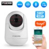 Fuers – caméra de Surveillance intérieure IP WiFi 3MP, dispositif de sécurité sans fil, suivi automatique, babyphone vidéo, pour animaux domestiques, Tuya Smart Home