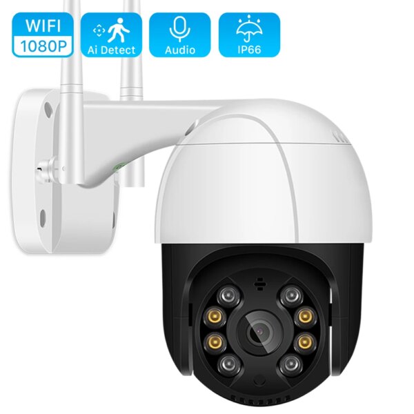 7005-738b67.jpg Caméra de Surveillance extérieure IP WiFi hd 1080P (iCSee), dispositif de sécurité domestique sans fil, couleur, avec ia, Vision nocturne et détection humaine