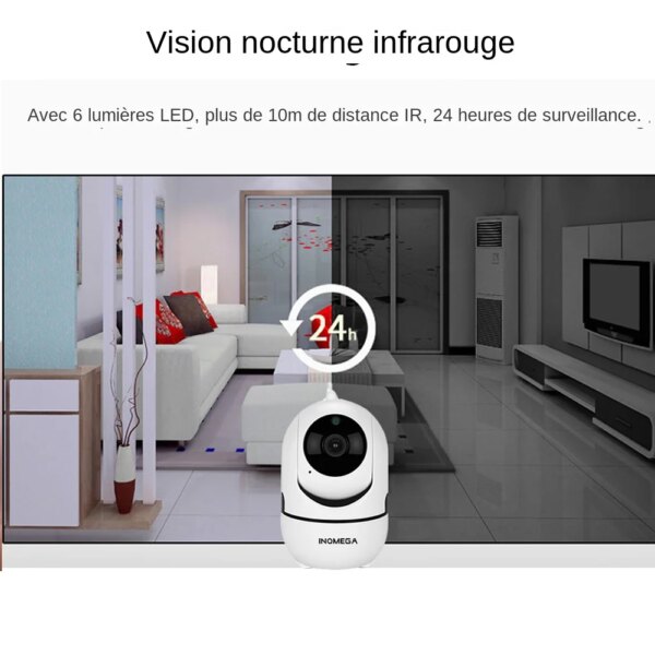 7041-3f71bf.jpg INQMEGA – Mini caméra de Surveillance intelligente IP Wifi Cloud hd 1080P, dispositif de sécurité domestique sans fil, avec suivi automatique et suivi humain