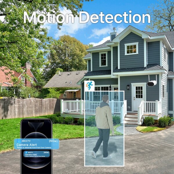 ANRAN 3MP 8CH Kit de Caméras de Surveillance avec 13" Moniteur sans Fil CCTV