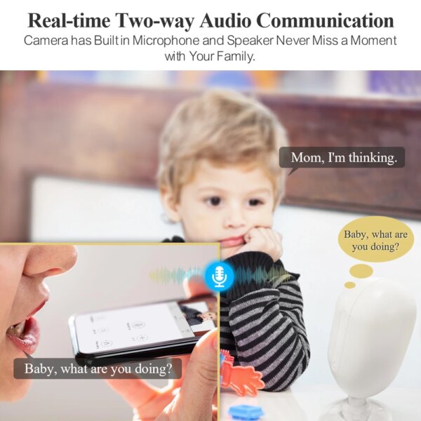 Techage – caméra de surveillance solaire IP WIFI HD 4MP, dispositif de sécurité sans fil, avec batterie Rechargeable, Audio bidirectionnel, détection de mouvement PIR