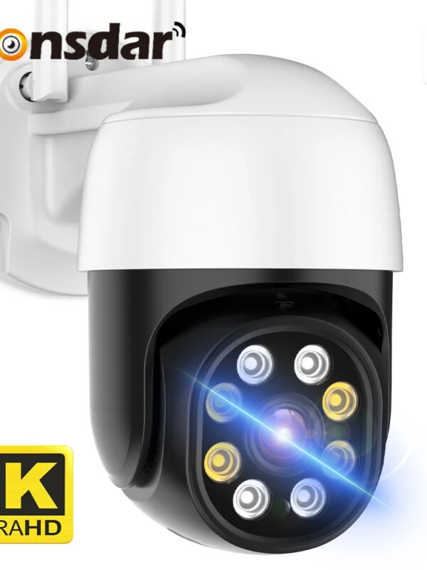 camera de surveillance IP Wifi 4K 8MP HD Extérieure 4X Zoom