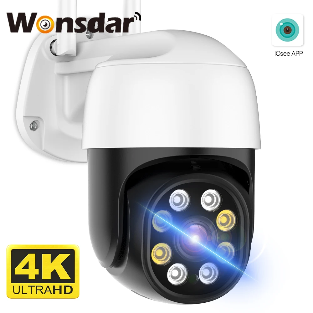 camera de surveillance IP Wifi 4K 8MP HD Extérieure 4X Zoom