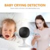 IMOU – Caméra de surveillance intérieure Cue 2c, 1080P Ip Wifi, dispositif de sécurité sans fil, avec vidéo babyphone, avec vision nocturne