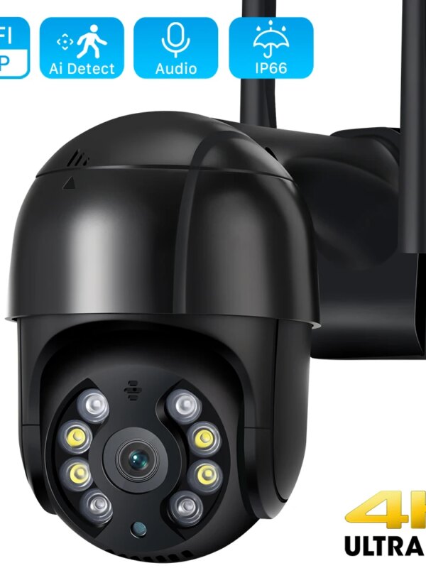 camera de surveillance dôme extérieure PTZ IP WIFI hd 8MP/4K