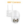camera de surveillance IP 8MP 4K WiFi caméra PTZ extérieure 5MP HD