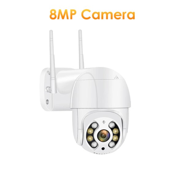 camera de surveillance IP 8MP 4K WiFi caméra PTZ extérieure 5MP HD
