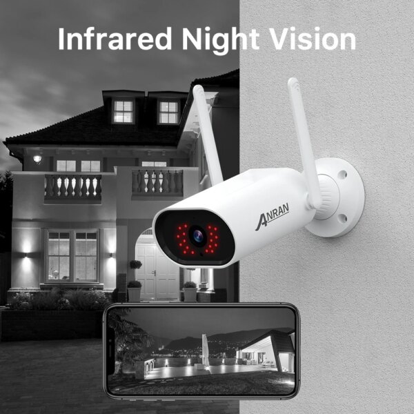 camera de surveillance 5MP 4CH NVR WIFI Caméra Kit de Surveillance Vidéo Enregistrement