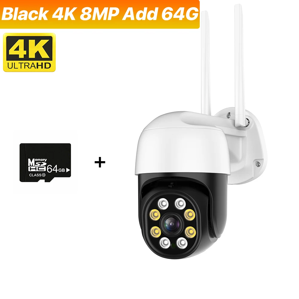 Black 4K 8MP Add 64G