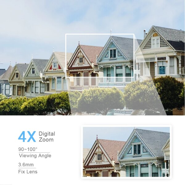 camera de surveillance 5MP Mini PTZ Caméra Wifi H.265 Suivi Automatique 1080P