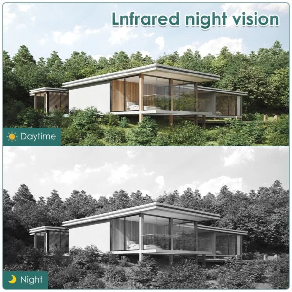 camera solaire bullet solaire IP WiFi 3MP, dispositif de sécurité IP66