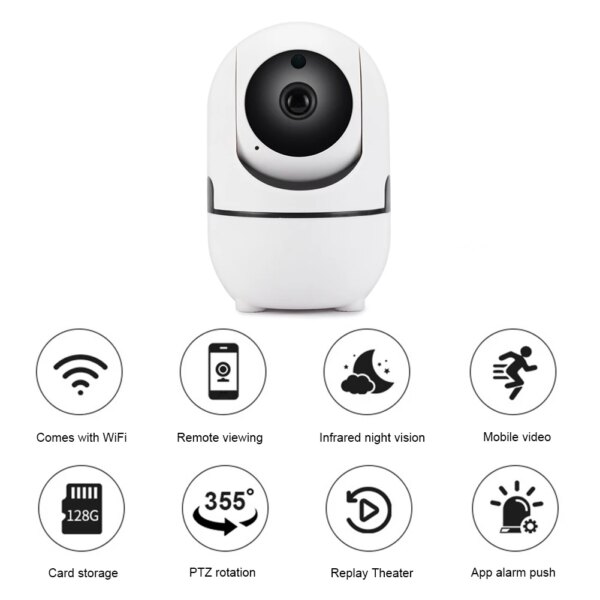 Babyphone intelligent 720P/1080P, Mini caméra de Surveillance IP WIFI