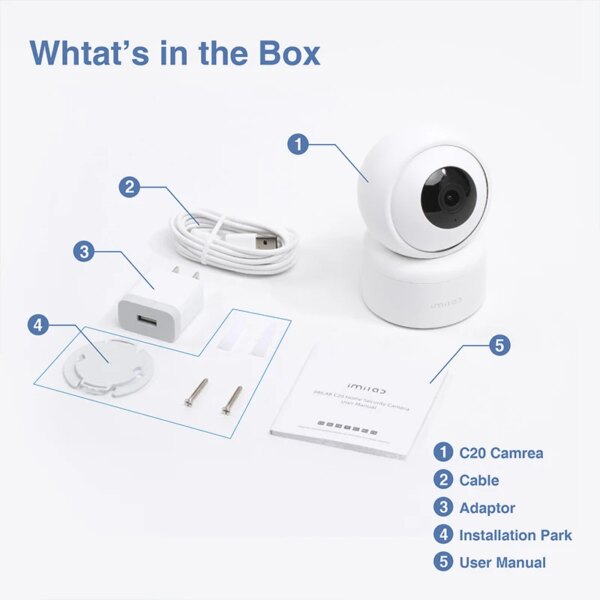 camera video de Surveillance intérieure Ip Wifi 1080P C20