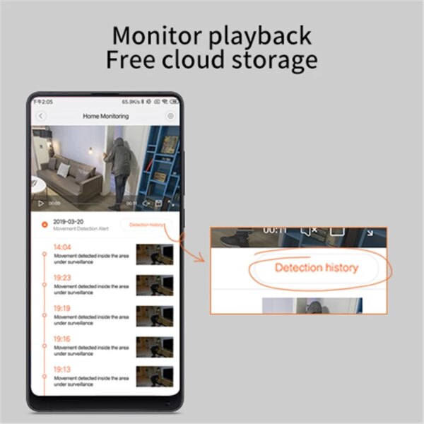 babyphone – caméra de Surveillance intérieure intelligente IP WiFi 1080P