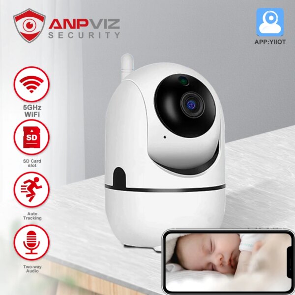 babyphone 1080P Mini caméra PTZ Wifi intérieur intelligent bébé
