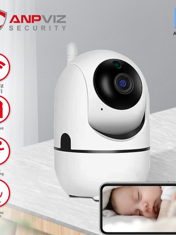 babyphone 1080P Mini caméra PTZ Wifi intérieur intelligent bébé
