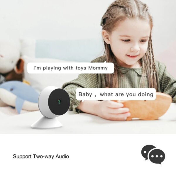 babyphone vidéo Laxihub 1080P avec détection de pleurs WiFi 2.4G