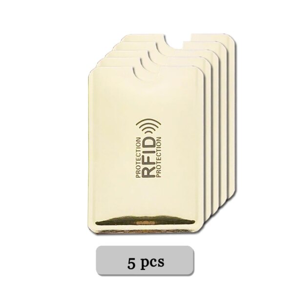 porte carte rfid 5-20 pièces porte-cartes en Aluminium Anti Rfid NFC