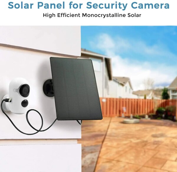 Panneau solaire pour caméra de Surveillance extérieure WiFi 3M, câble d'alimentation Rechargeable pour la sécurité