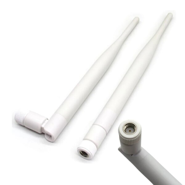 Antenne WIFI 2.4G 6dbi omnidirectionnelle sans fil à Gain élevé, caméra de Surveillance, routage sans fil, trou intérieur, module SMA blanc
