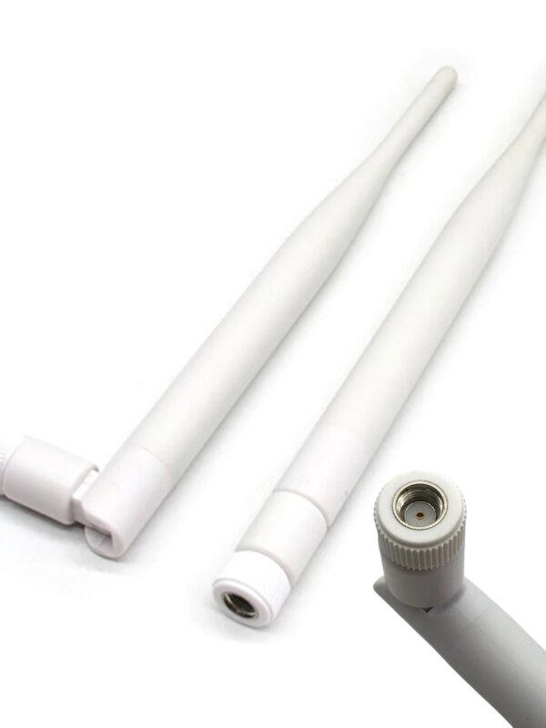 7968-2b4a1f.jpg Antenne WIFI 2.4G 6dbi omnidirectionnelle sans fil à Gain élevé, caméra de Surveillance, routage sans fil, trou intérieur, module SMA blanc