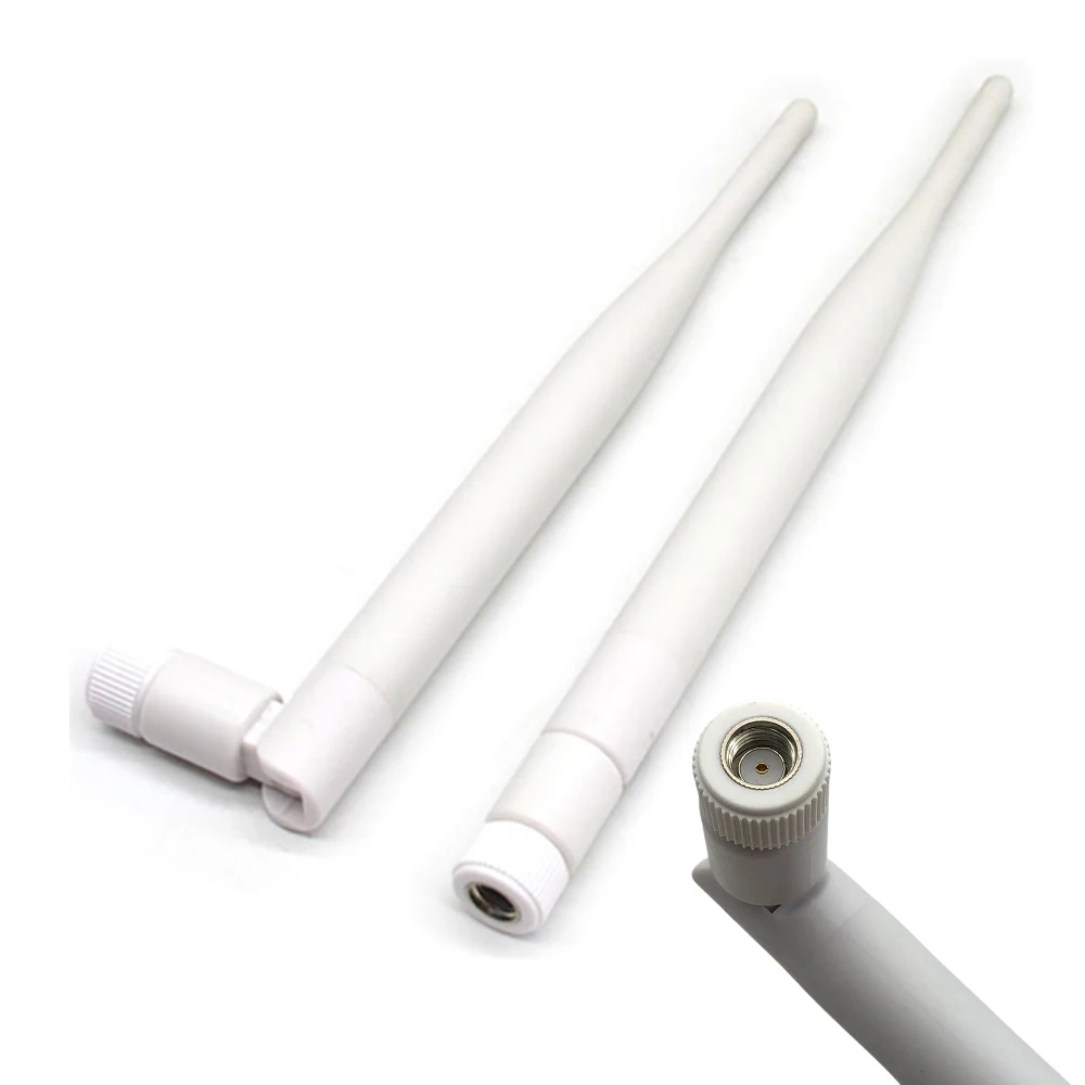 Antenne WIFI 2.4G 6dbi omnidirectionnelle sans fil à Gain élevé, caméra de Surveillance, routage sans fil, trou intérieur, module SMA blanc