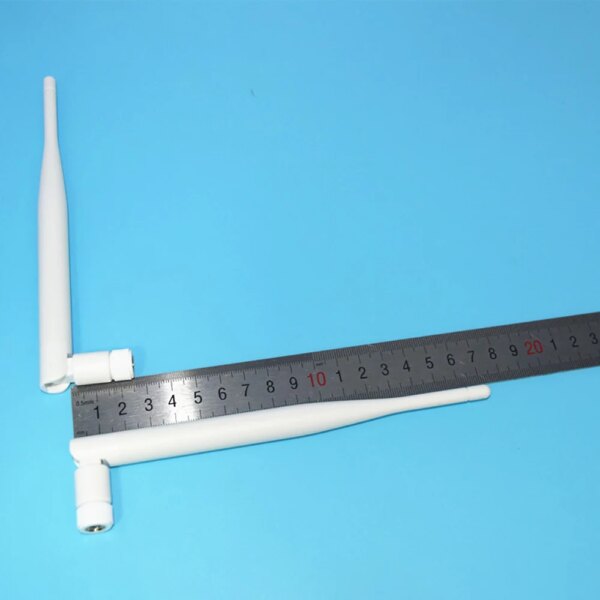 Antenne WIFI 2.4G 6dbi omnidirectionnelle sans fil à Gain élevé, caméra de Surveillance, routage sans fil, trou intérieur, module SMA blanc