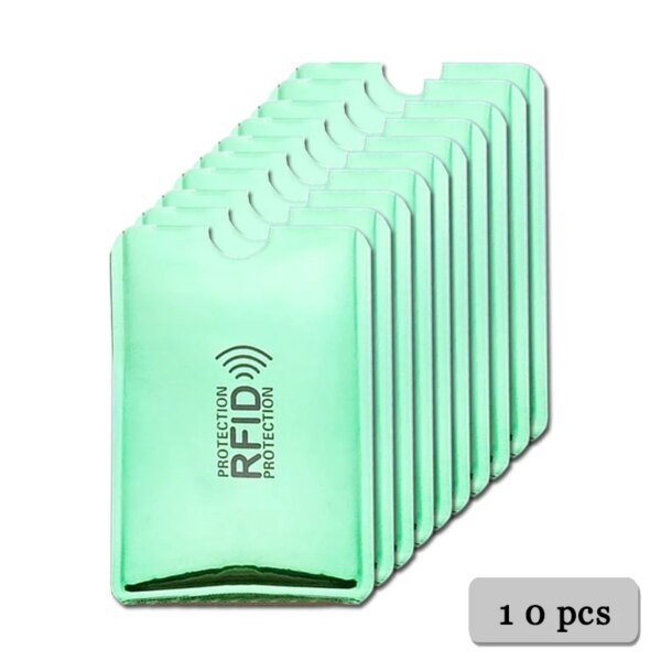 porte carte rfid 5-20 pièces porte-cartes en Aluminium Anti Rfid NFC