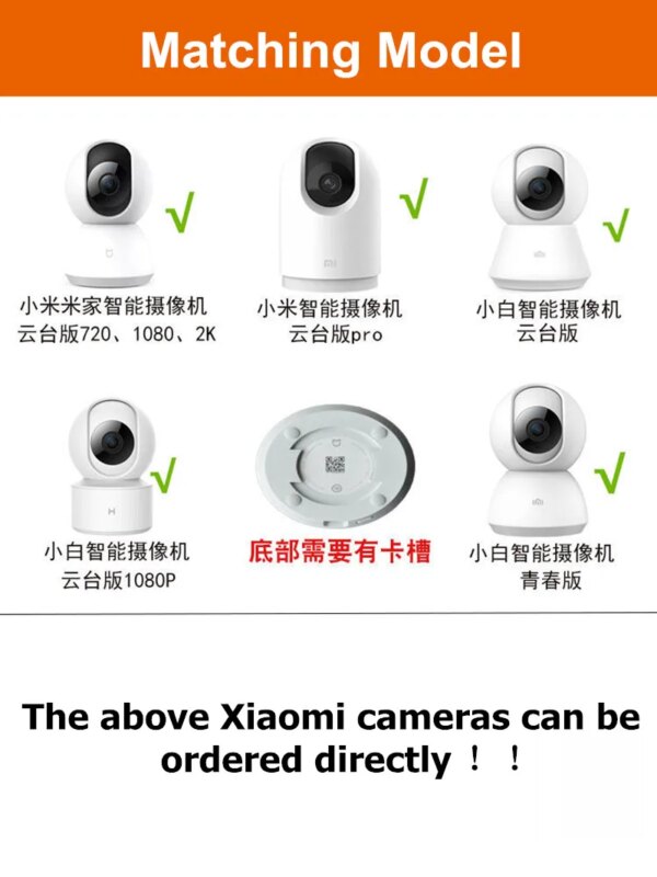 8093-4fb9ff.jpg Caméra de sécurité Flexible suspendue, enrouleur, barre transversale, support de montage Vertical pour Xiaomi Wifi moniteur bébé