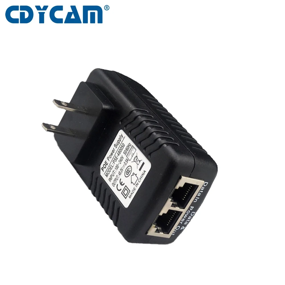Adaptateur d'alimentation POE 48V, 0,5 a, 24W, DC,