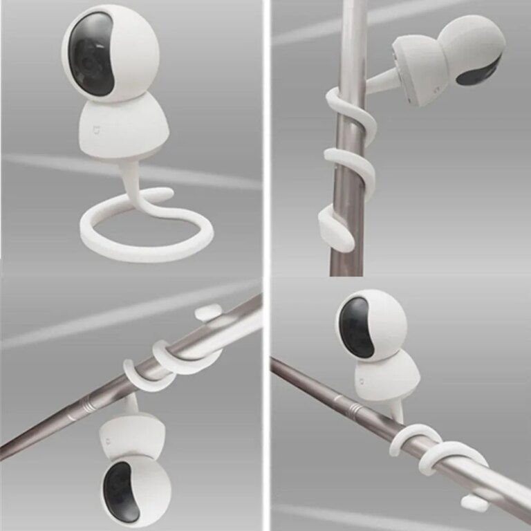 8203-4f1eb2.jpg Support Flexible pour caméra de Surveillance Wifi Xiaomi, enrouleur, suspension, barre transversale, support de montage Vertical pour babyphone vidéo