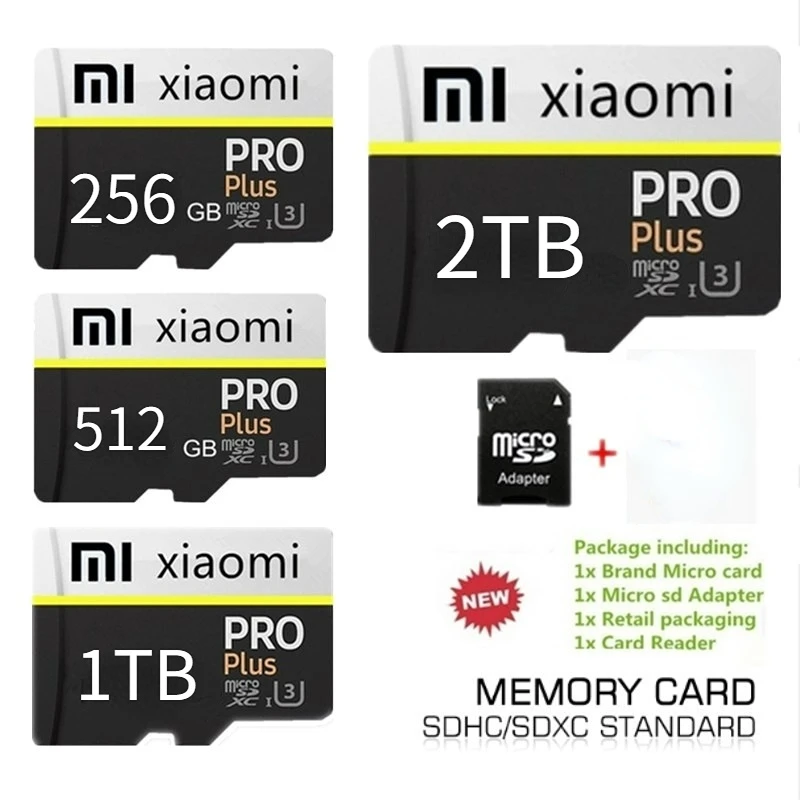 carte micro sd Plus 256 GO 512 GO à 1 TO 2 TO Micro SD